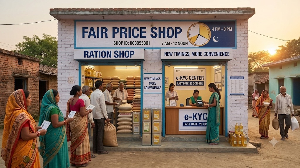 Fair Price Shop Timings Changed; e-KYC Deadline Extended to October 20