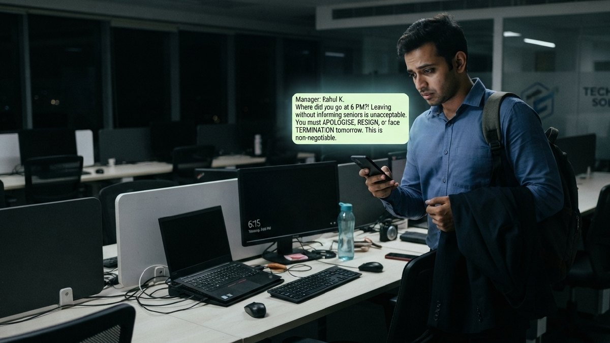 Left Office At 6 PM Without Informing Senior; Employee Gets Three Options: Apologise, Resign Or Leave