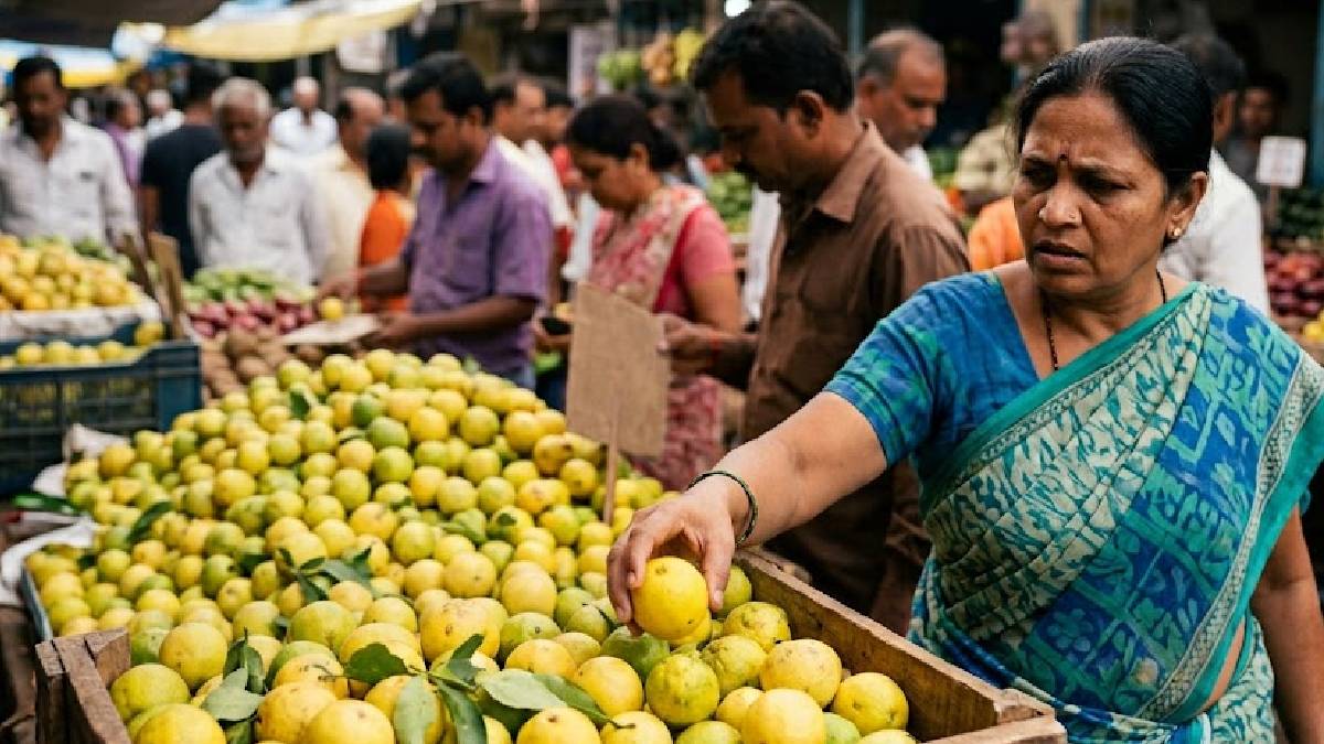 ಬೆಳಗಾವಿ ನಿಂಬೆಹಣ್ಣಿನ ಬೆಲೆ | Photo Credit: AI