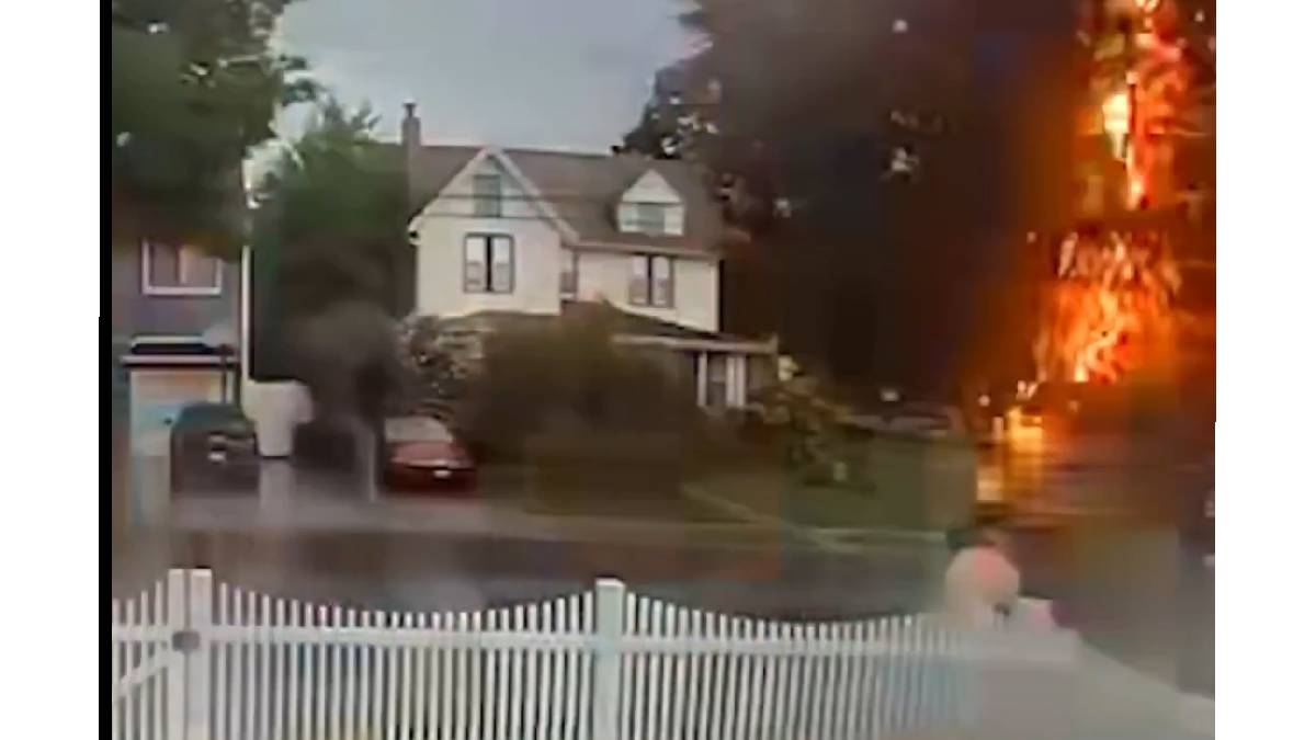 New York Man Struck by Lightning as Doorbell Camera Captures Dramatic Moment