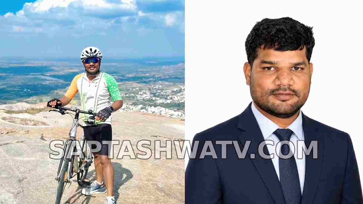 Tumakuru: Andhra Engineer Scales Madhugiri Monolith Hill With Bicycle in Unique Adventure