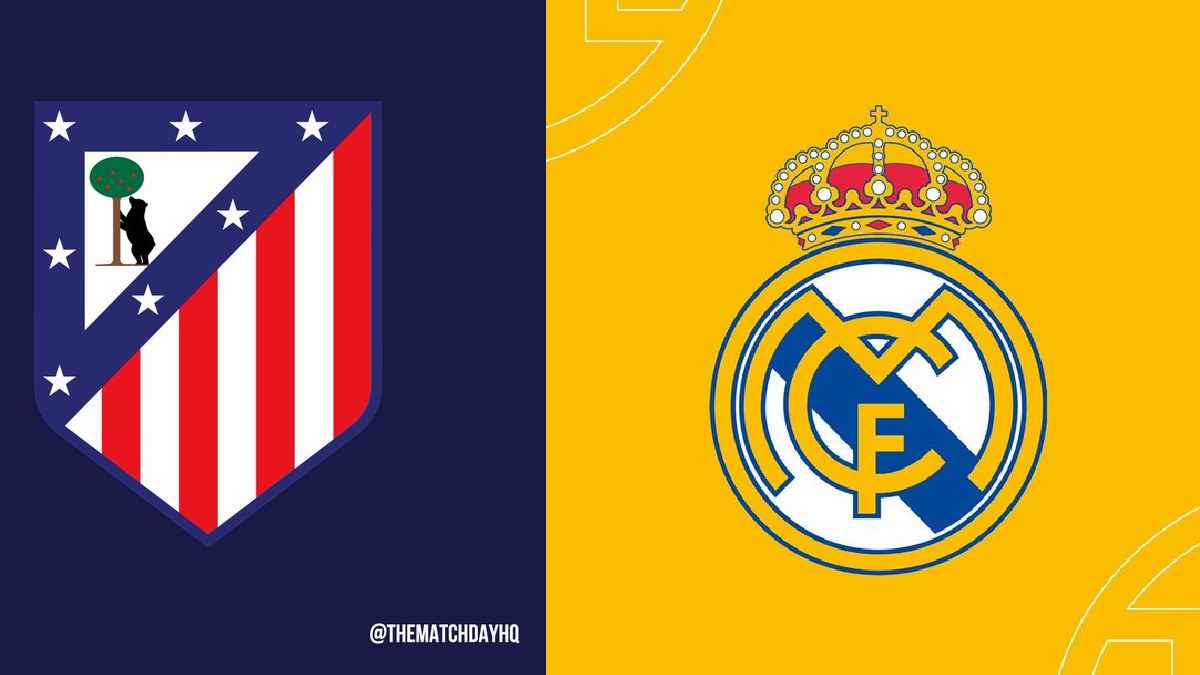 Atlético and Real Madrid players during derby | Photo Credit: https://x.com/AdriRM33