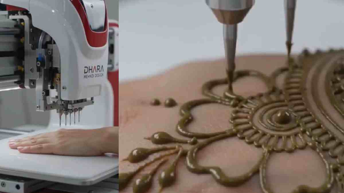 Robot Applies Mehndi in a Fraction of a Second-Is This the Future of Mehndi Art?