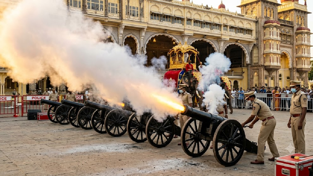 ಮೈಸೂರು ದಸರಾ 2026 - ಜಂಬೂಸವಾರಿ ಸಿದ್ಧತೆಗೆ 21 ಕುಶಾಲತೋಪುಗಳ ತಾಲೀಮು ಆರಂಭ!!