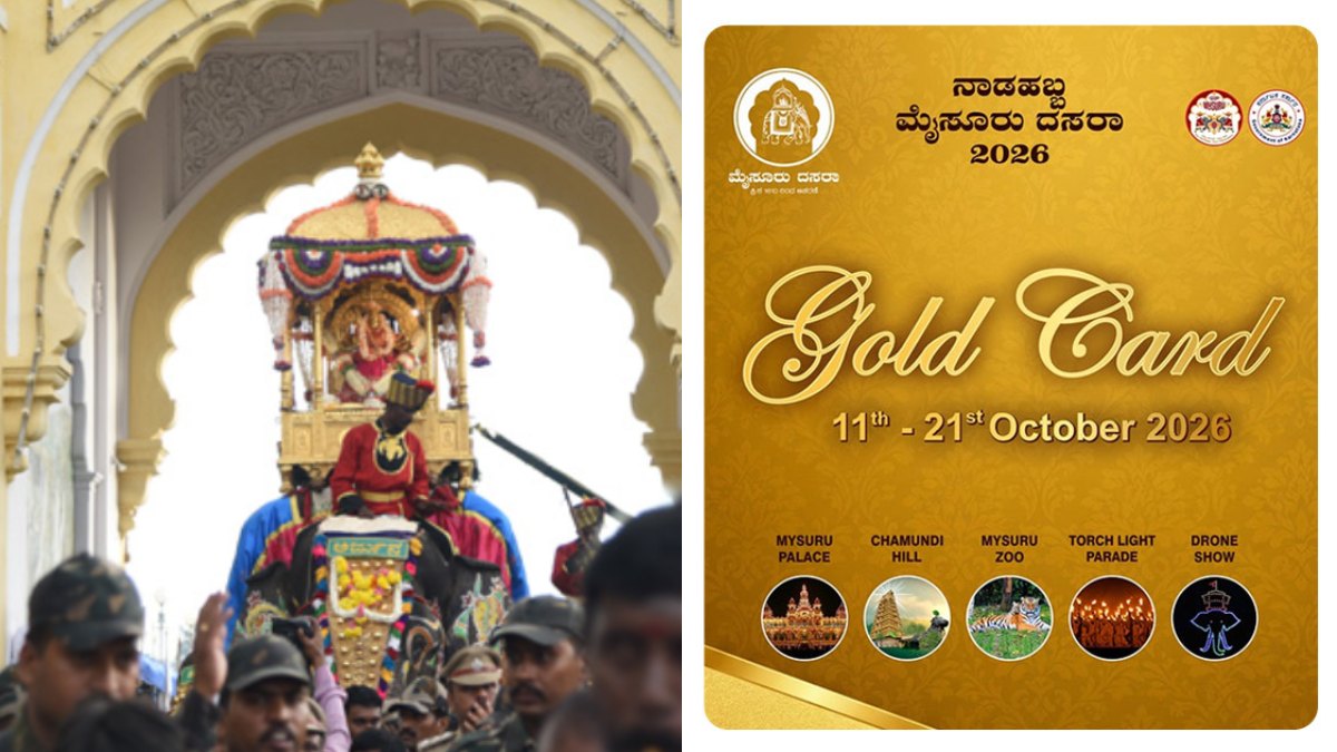 Mysuru Dasara 2026: Gold Card, Jumboo Savari and Drone Show Tickets Now on Sale; Here's How to Book