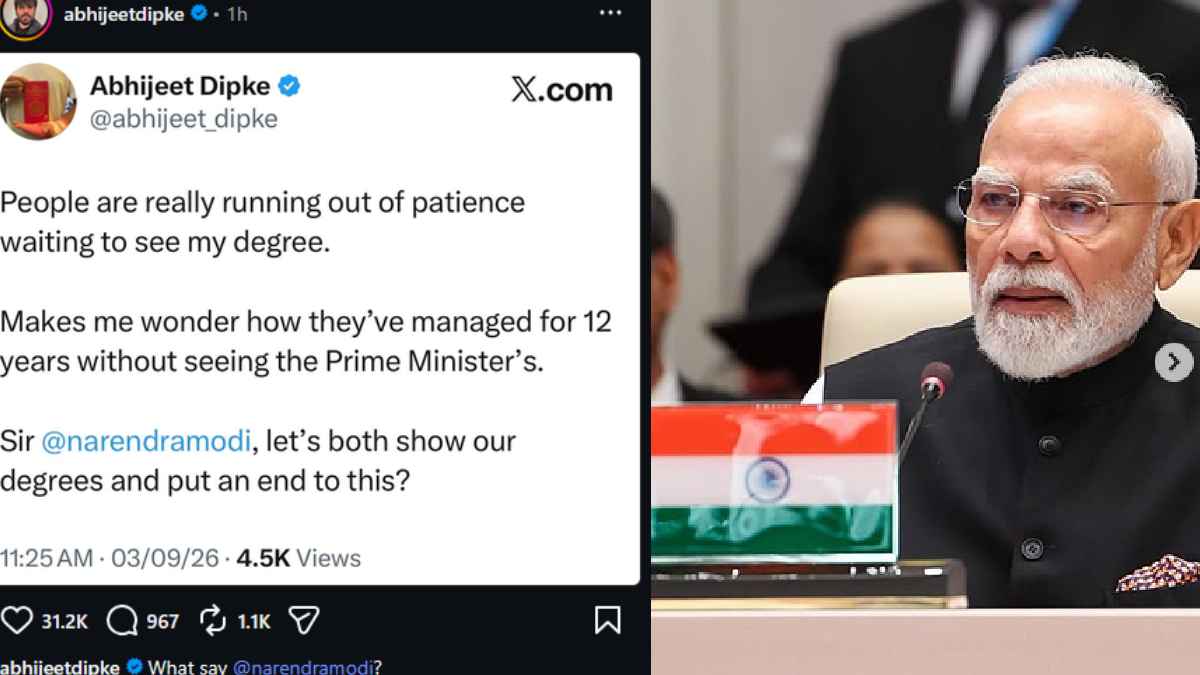 Abhijeet Dipke Takes Fresh Swipe at PM Modi Over Degree Debate: ‘Let’s Both Show Our Degrees’