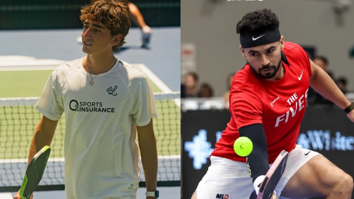 Gabriel Tardio teams up with Noe Khlif at the Kuala Lumpur Cup. | Photo Credit: https://www.instagram.com/noekhlifpickleball | https://www.instagram.com/gabe_tardio