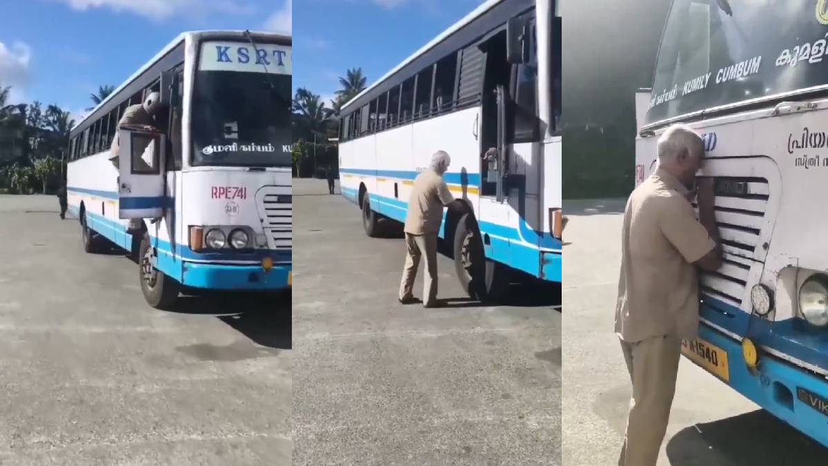 Kerala RTC Driver Paul Kurien Bids Emotional Farewell to Bus That Supported His Family for 18 Years