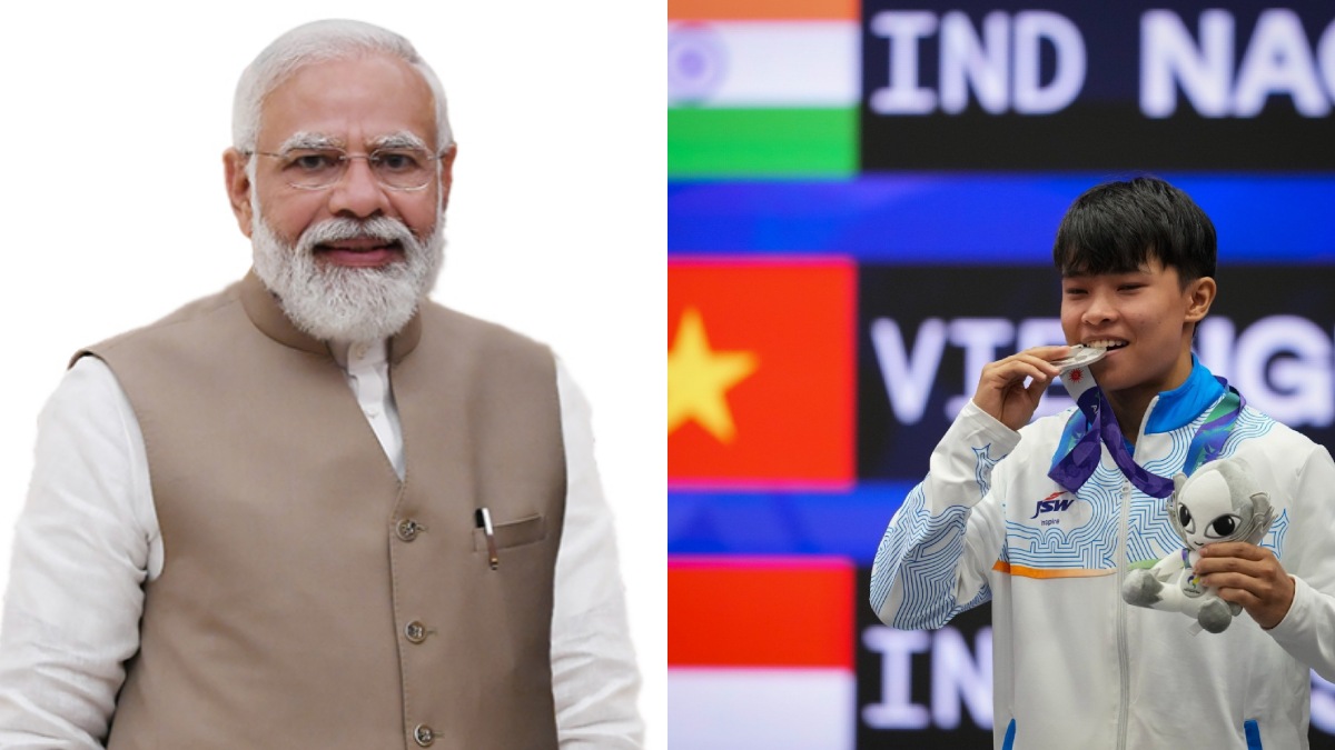 PM Modi Congratulates Naorem Roshibina Devi on Winning Silver Medal in Women’s Sanda 60kg Event