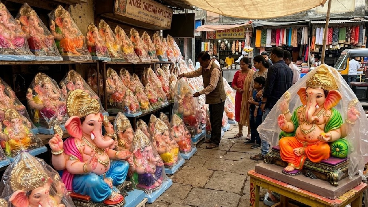 1,283 ಪಿಒಪಿ ಗಣೇಶ ಮೂರ್ತಿಗಳನ್ನು ವಶ | Photo Credit: AI