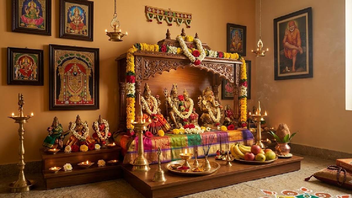 ದೇವರ ಕೋಣೆಯಲ್ಲಿ ಈ ತಪ್ಪು ಮಾಡಿದ್ರೆ ನೆಮ್ಮದಿ ಹಾಳಾಗುತ್ತಾ? ವಾಸ್ತು ಹೇಳುವ ನಿಯಮಗಳೇನು!! | Photo Credit: AI