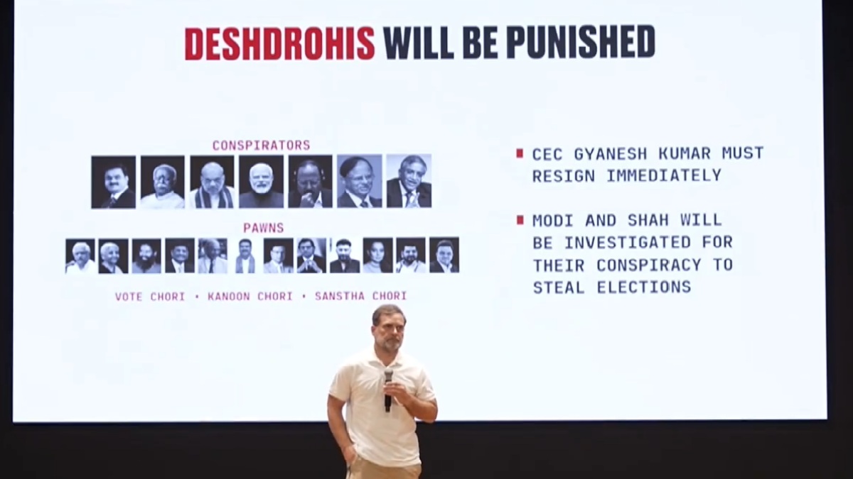 Gyanesh Kumar Resignation Demand: Rahul Gandhi Targets EC Over SIR Dissent