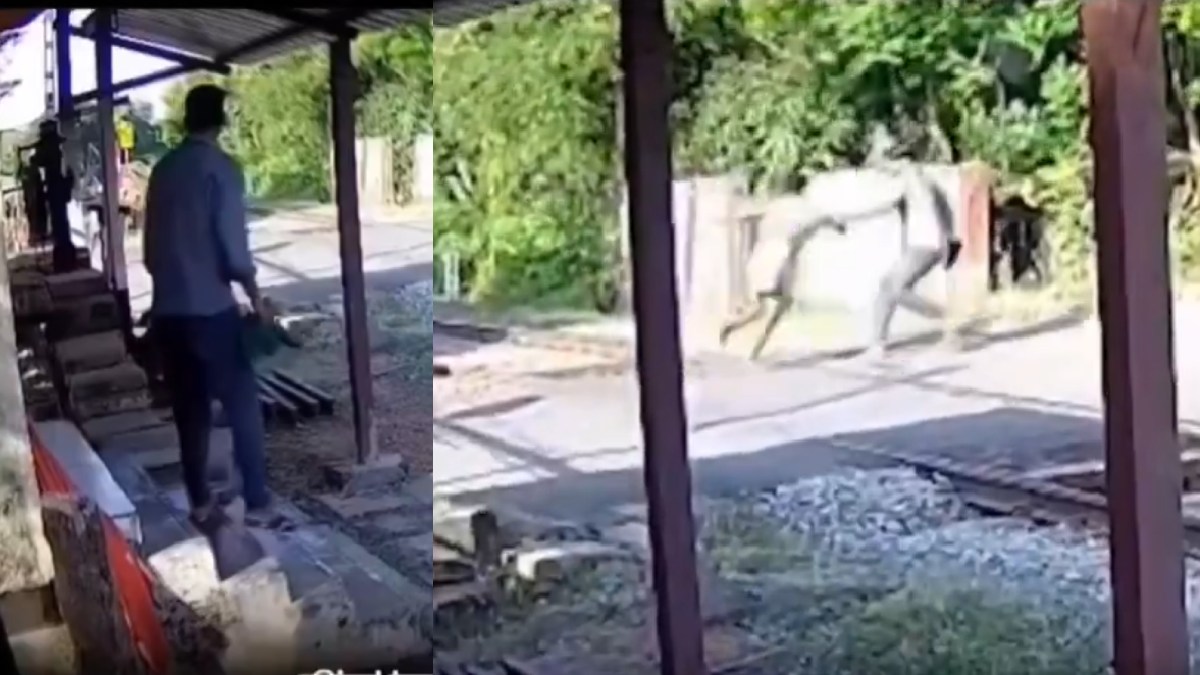 Railway Worker’s Split-Second Action Saves Man from Oncoming Train in Tamil Nadu