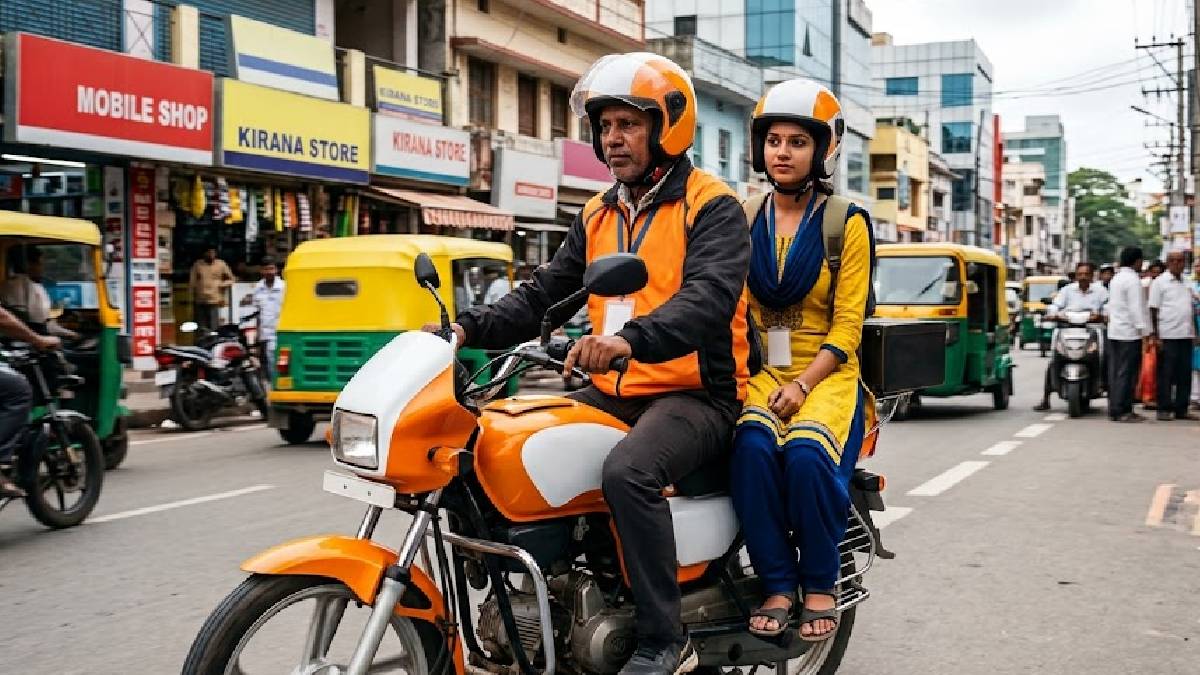 ಕರ್ನಾಟಕ ಬೈಕ್ ಟ್ಯಾಕ್ಸಿ | Photo Credit: AI