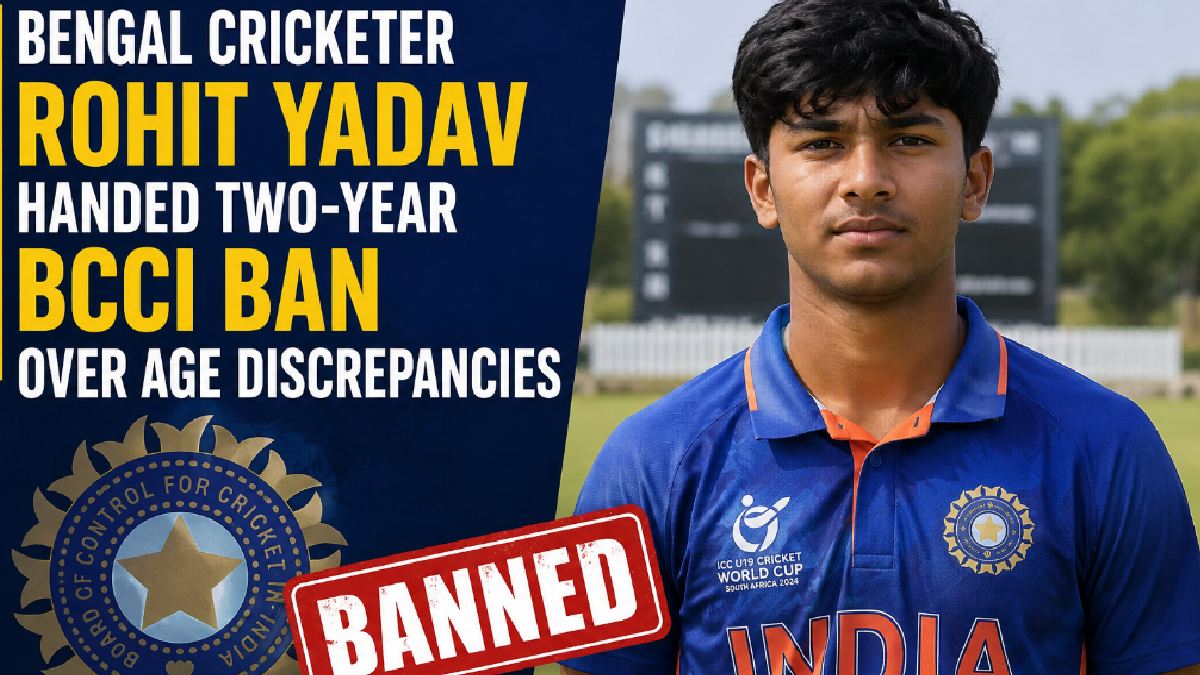 Bengal Cricketer Rohit Yadav Handed Two-Year BCCI Ban Over Age Discrepancies