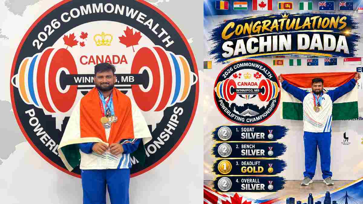 Vijayapura Youth Sachin Salunke Wins Silver Medal at Commonwealth Powerlifting Championship in Canada