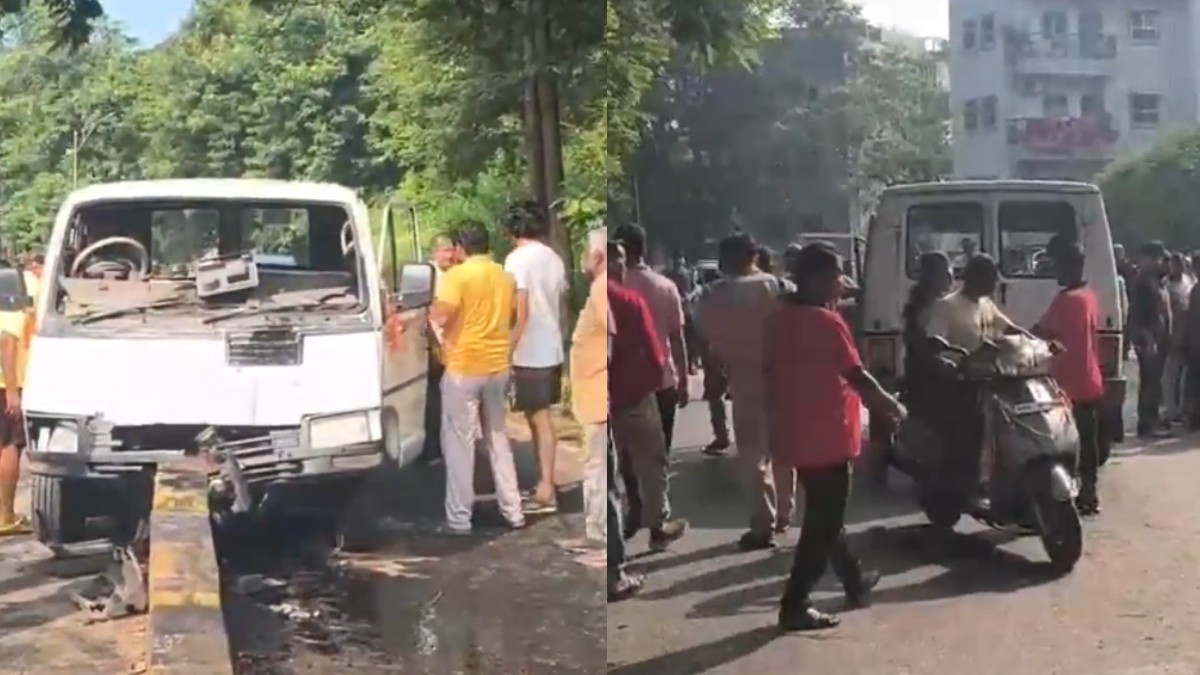 Jamshedpur School Van Crash: 15 Children Injured After Vehicle Hits Divider in Telco