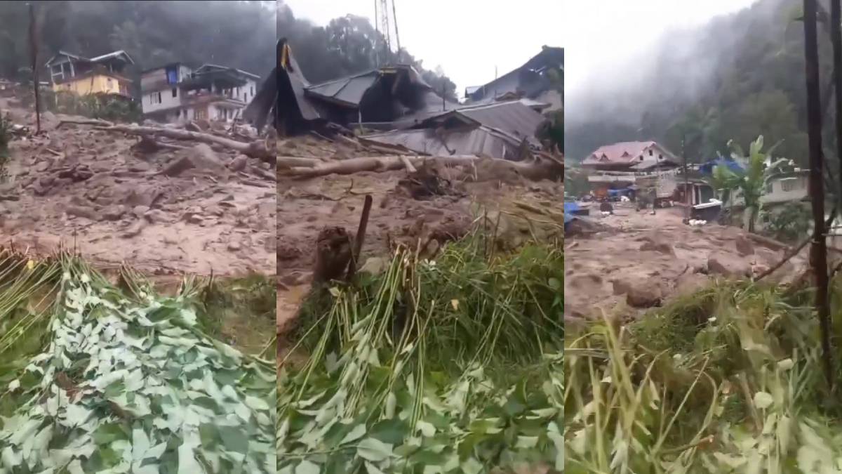 Sikkim Landslide: Over 30 Houses Affected in Rimbi | Photo Credit: https://x.com/ANI