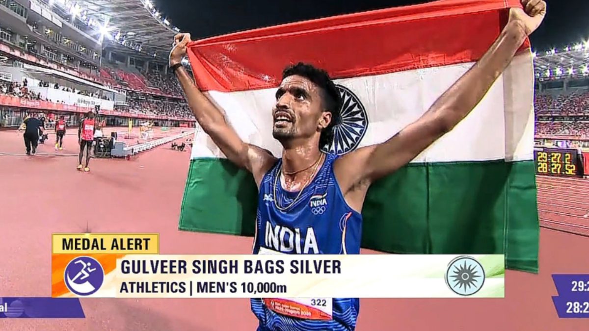 Gulveer Singh Wins 10,000m Silver, India’s Asian Games Medal Tally Hits 22