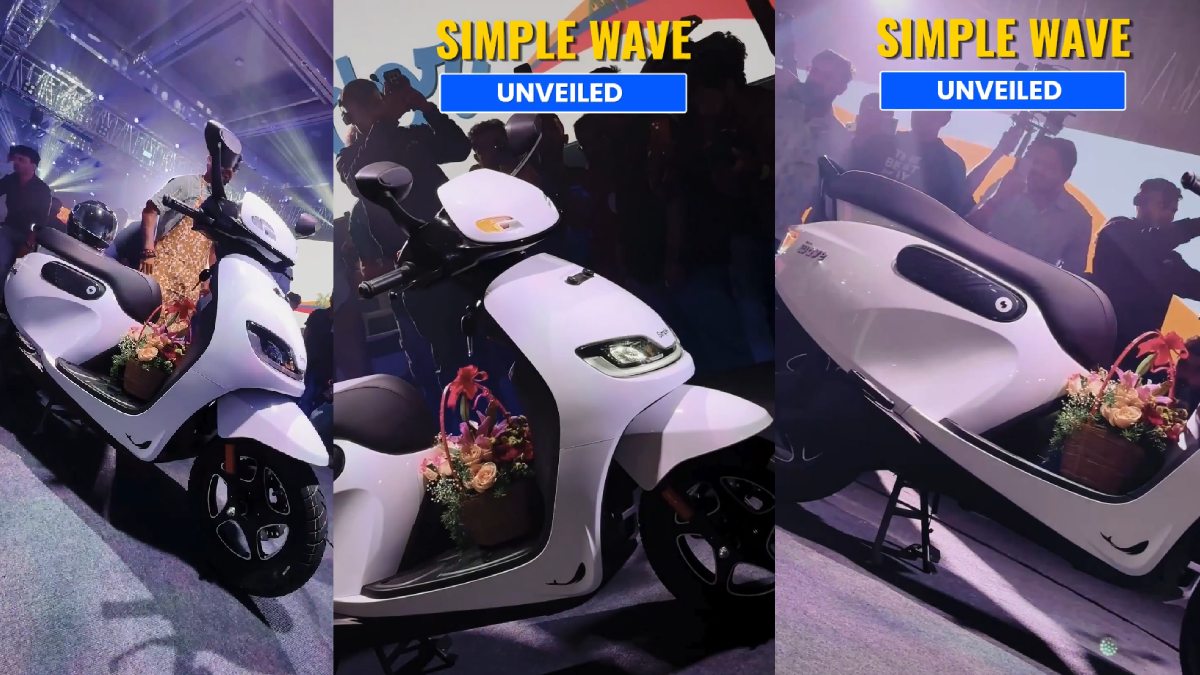 Simple Wave Electric Scooter Debuts at ₹1.10 Lakh With 243km Range and Huge 70-Litre Storage