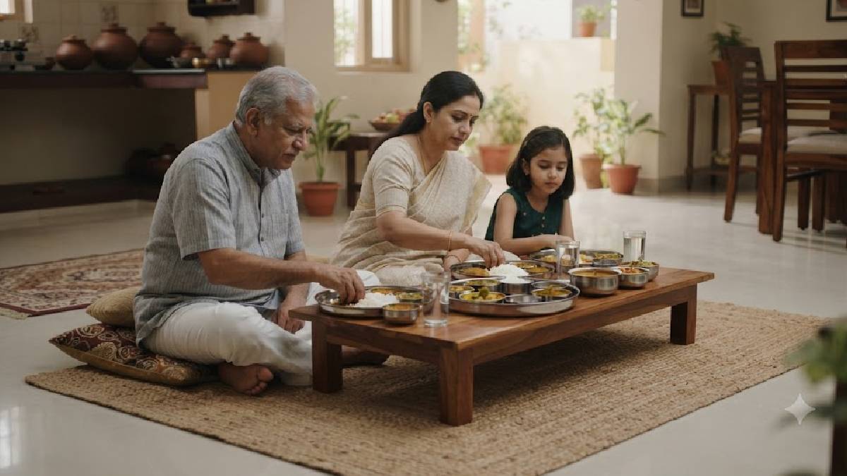 ಊಟ ಮಾಡುವಾಗ ನೆಲದ ಮೇಲೆ ಕುಳಿತುಕೊಳ್ಳಿ; ಜೀರ್ಣಕ್ರಿಯೆಯಿಂದ ದೇಹದ ಚಲನೆಯವರೆಗೆ ಪ್ರಯೋಜನ!!