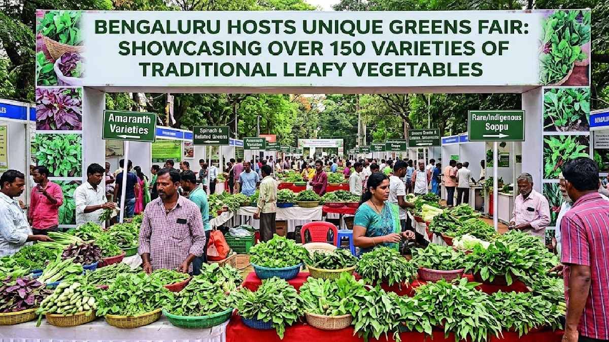 Bengaluru to Host Unique Greens Fair Showcasing Over 150 Varieties of Traditional Leafy Vegetables
