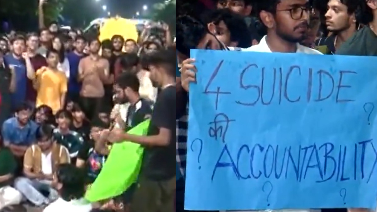 IIT Bombay Students Protest Late Into Night | Photo Credit: https://x.com/ANI/