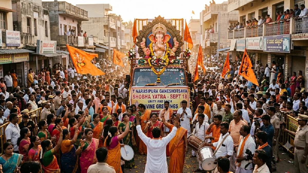 T Narasipura Ganeshotsava Row Escalates: Hindu Organisations Plan Grand Shobha Yatra on September 18