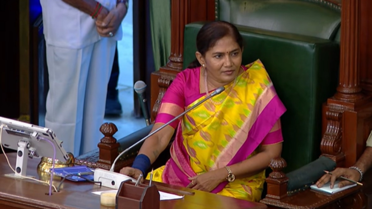 Tamil Nadu Politics Makes History: Woman Takes Assembly Speaker’s Seat for the First Time
