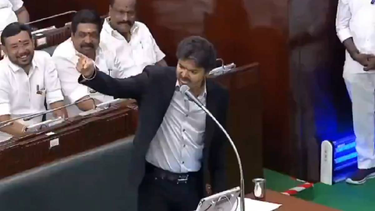 ಮಹಿಳೆಯರ ಬಗ್ಗೆ ಕೆಟ್ಟ ಮಾತು ಬೇಡ; ವಿಧಾನಸಭೆಯಲ್ಲಿ ವಿಜಯ್ ಗರಂ, ಡಿಎಂಕೆ ವಿರುದ್ಧವೂ ಆರೋಪ!!