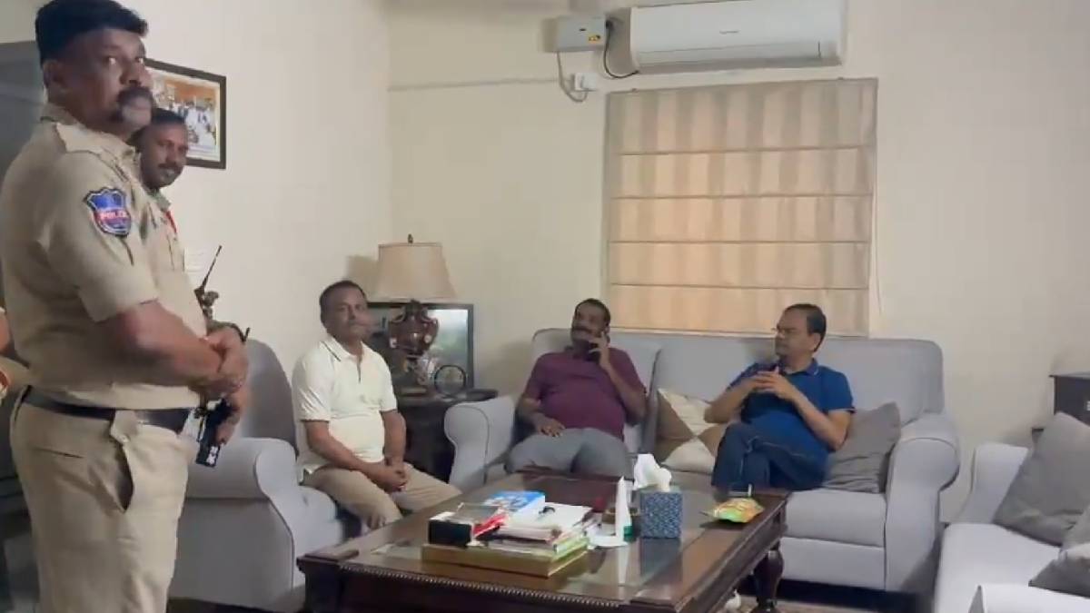 Saifabad Police Visit BRS MLC Tata Madhu’s Hyderabad Residence Over Alleged Remarks Against Telangana Speaker
