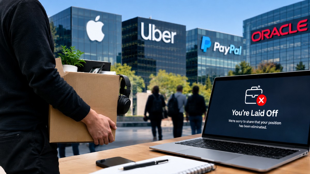 Tech Layoffs 2026: AI Push Reshapes Workforce As Apple, Uber, PayPal And Oracle Cut Jobs
