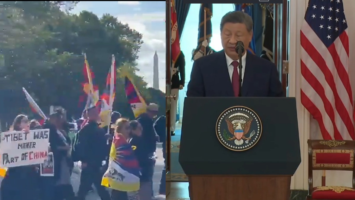 Tibet Protest in Washington: Tibetan Activists Rally as Trump Meets Xi Jinping
