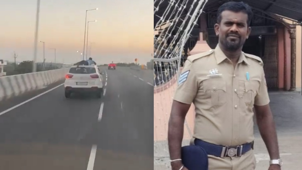Tamil Nadu Cop Clings To Moving Car Roof For 30 Km During Gutkha Chase
