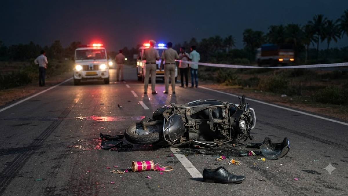 ಮದುವೆಯ ಸಂಭ್ರಮದ ಬೆನ್ನಲ್ಲೇ ದುರಂತ; ಅಪಘಾತದಲ್ಲಿ ನವದಂಪತಿ ಮೃತ!!