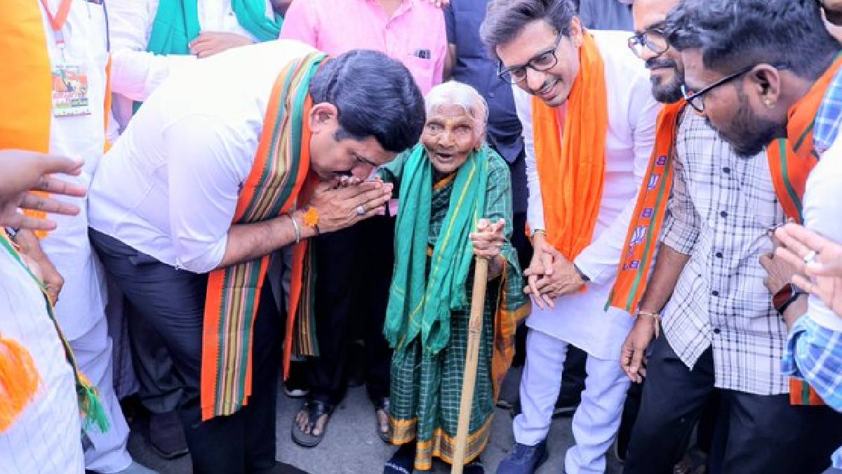 ತುಂಗಭದ್ರಾ ದಾಟಿ ಬಳ್ಳಾರಿಗೆ ಕಾಲಿಟ್ಟ ವಿಜಯೇಂದ್ರ-ಪಾದಯಾತ್ರೆಗೆ ಭರ್ಜರಿ ಜನಬೆಂಬಲ!!