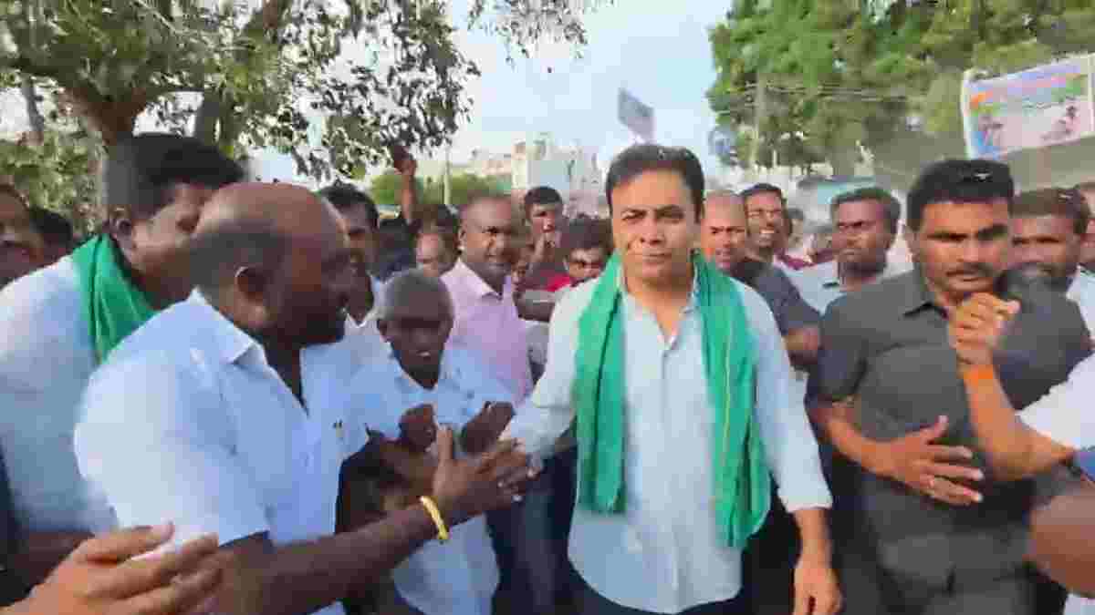 ವನಪರ್ತಿಯಲ್ಲಿ ರೈತರ ಆಕ್ರೋಶ; 6 ಗಂಟೆಯೂ ನಿರಂತರ ವಿದ್ಯುತ್ ಸಿಗುತ್ತಿಲ್ಲ, ಗುಮ್ಮದಂ ಸಬ್‌ಸ್ಟೇಷನ್‌ಗೆ KTR ಭೇಟಿ!!