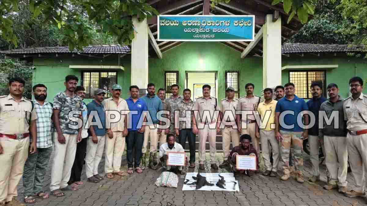 Karwar: Father-Son Arrested After Two Dead Monitor Lizards Found at Home in Yellapur