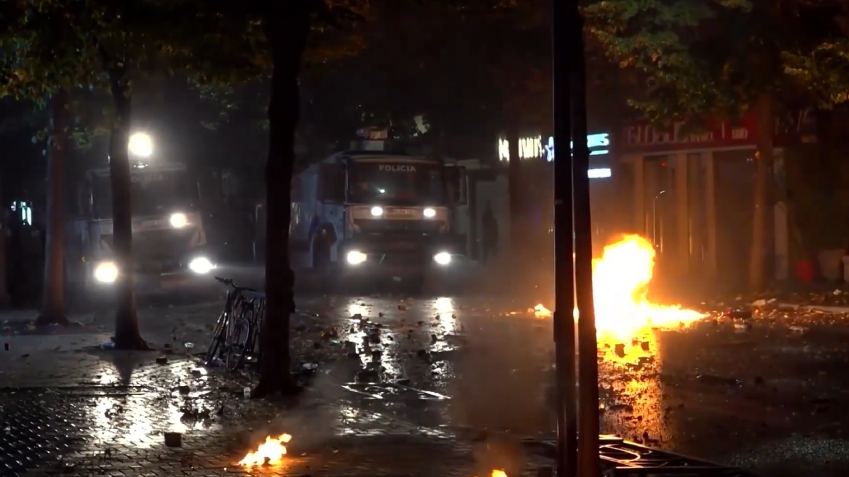 Albania Protests Turn Violent | Photo Credit: https://x.com/DaniMayakovski