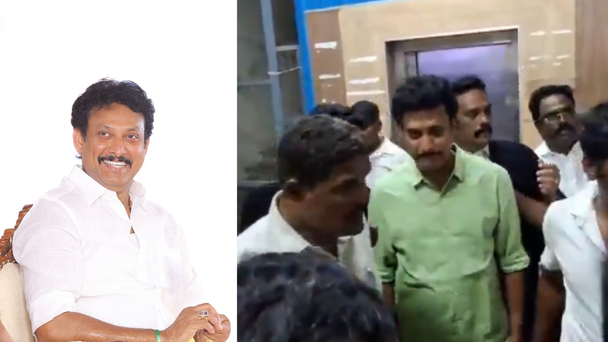 Anbil Mahesh Poyyamozhi Arrest | Photo Credit: https://commons.wikimedia.org/ | https://x.com/Vignesh_twitz