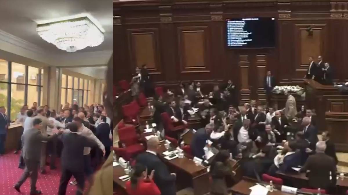 Armenian Lawmakers Trade Punches During Corruption Debate as Speaker Delays Recess