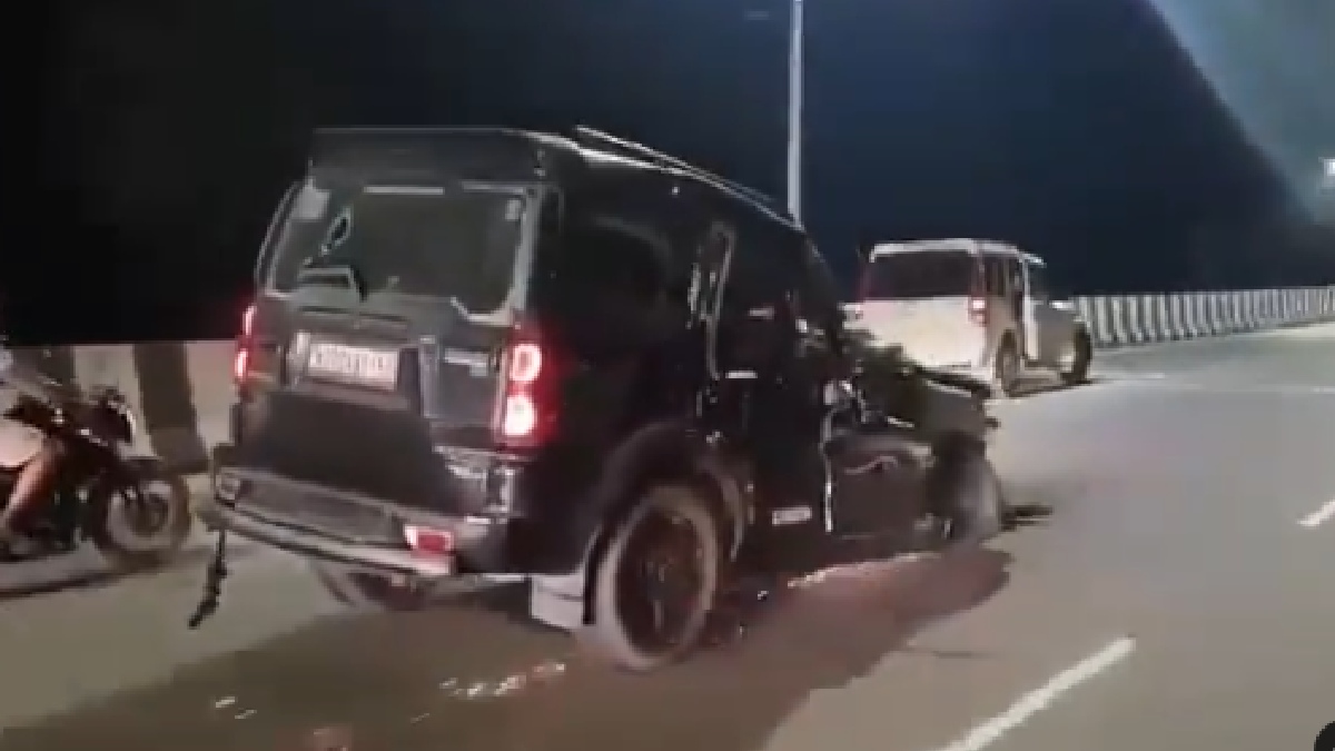Vehicle involved in dramatic Assam road chase | Photo Credit: https://x.com/Vishii14