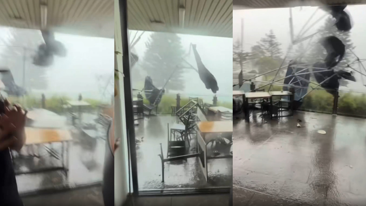 Dangerous Storm Batters Ulladulla: Powerful Winds Up to 100 kmph Lash Australian Coastal Town
