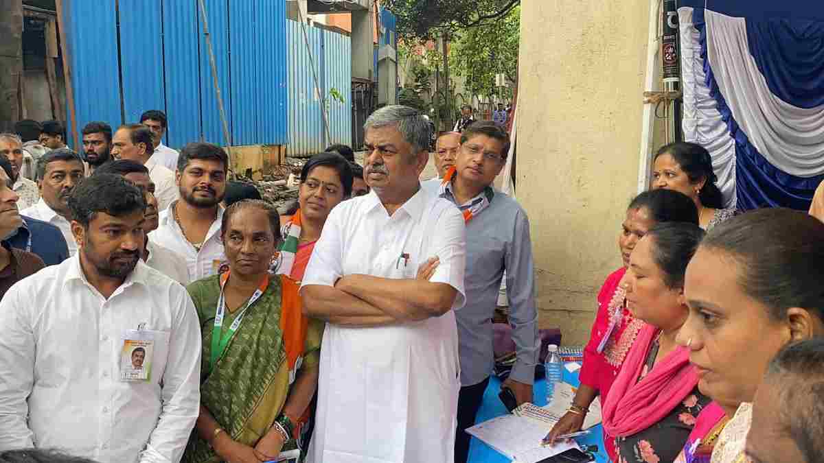 B.K. Hariprasad Inspects Polling Booth Ahead of Karnataka Council Elections