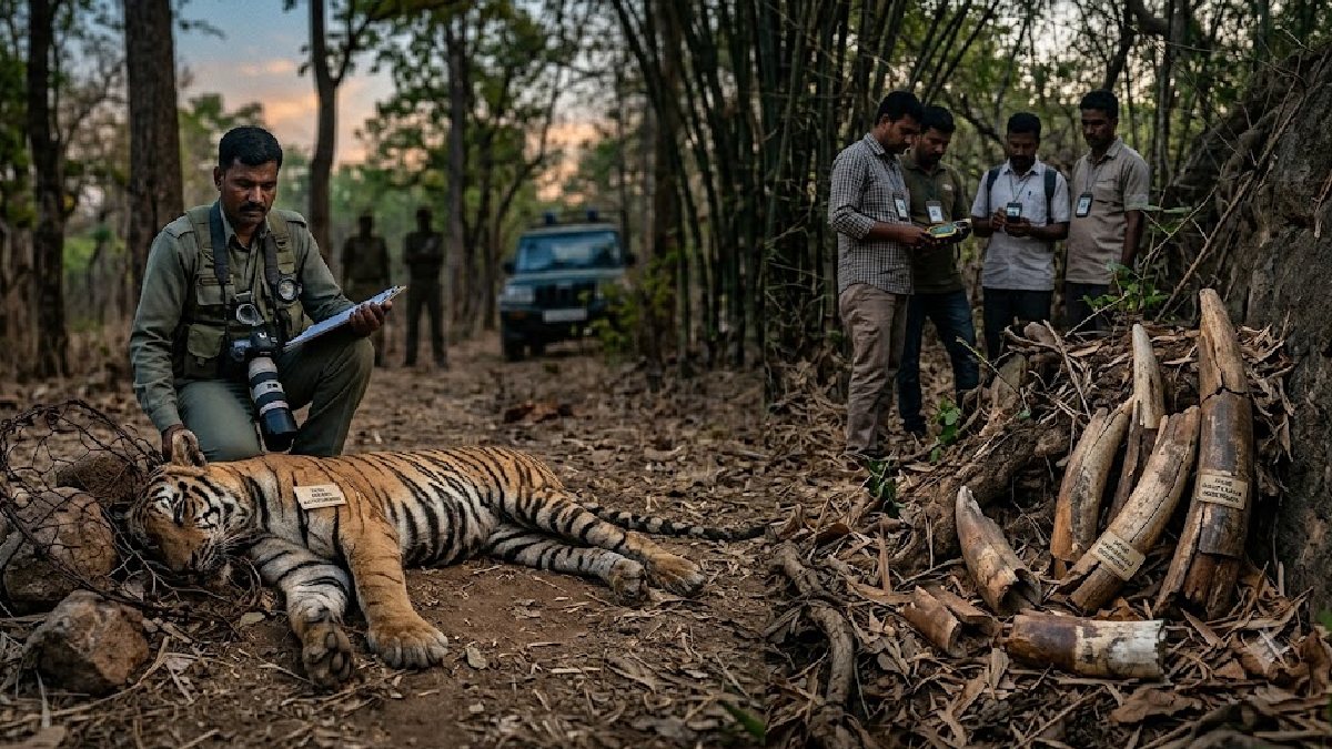 ಉರುಳಿಗೆ ಸಿಲುಕಿ ಹುಲಿ ಸಾವು; ಬಂಡೀಪುರದಲ್ಲಿ ಕಾಡಾನೆಯ ದಂತಗಳೇ ಮಾಯ!!