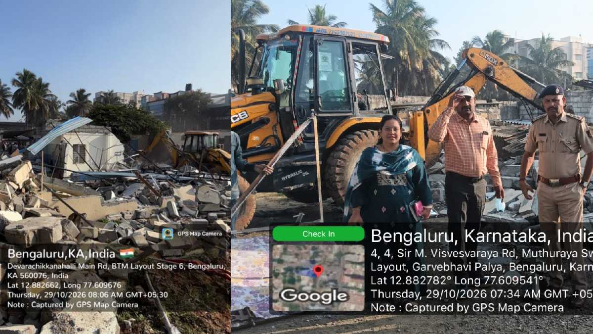 BDA Continues Anti-Encroachment Drive, Reclaims Land in Arekere
