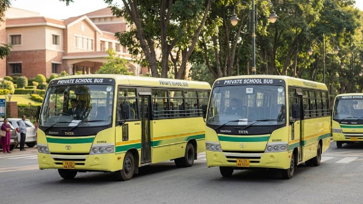 ಬೆಳಗಾವಿ ಶಾಲಾ ಬಸ್ ಸೀಜ್ | Photo Credit: AI