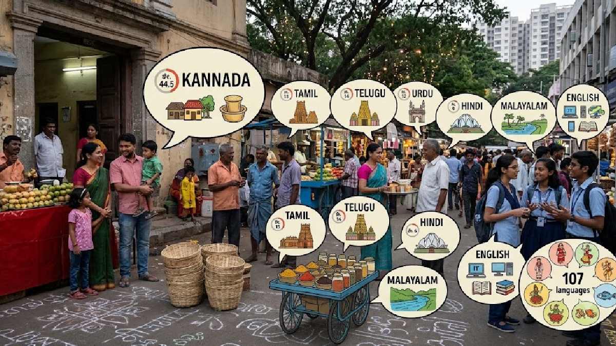 ಕನ್ನಡದ ಜೊತೆಗೆ ಬೆಂಗಳೂರಿನಲ್ಲಿ ಯಾವ ಭಾಷೆ ಮಾತನಾಡುವವರು ಹೆಚ್ಚು? ಇಲ್ಲಿದೆ ಮಾಹಿತಿ!!