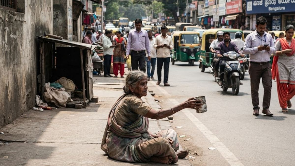 ಭಿಕ್ಷಾಟನೆ ಮುಕ್ತ ಬೆಂಗಳೂರು | Photo Credit: AI