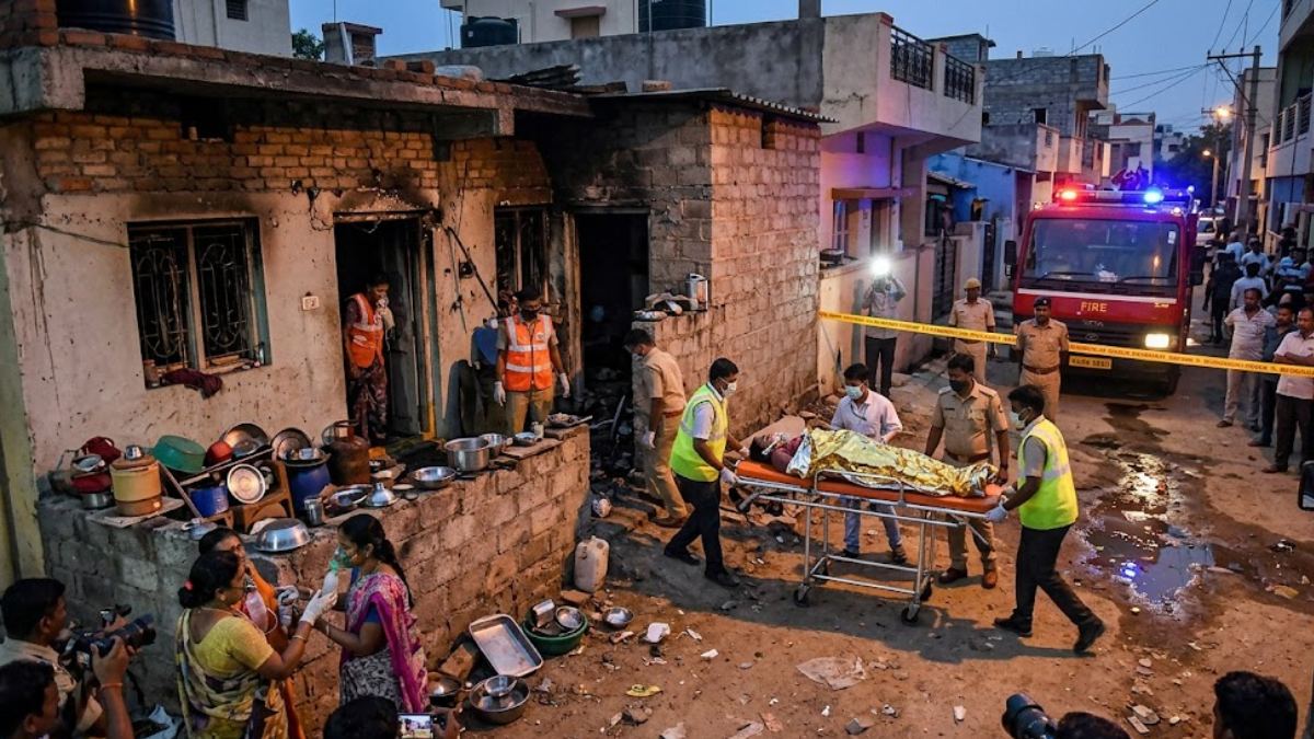 Bengaluru Cylinder Blast Leaves Six Family Members Injured, Mother and Child Critical